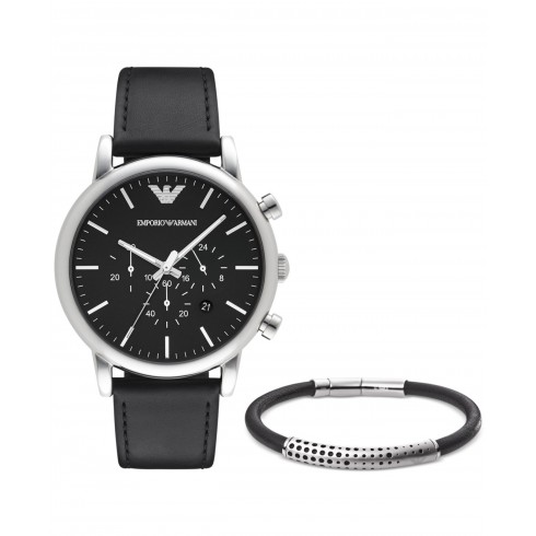 Armani Dress Black Dial Men's Chronograph Watch AR8029