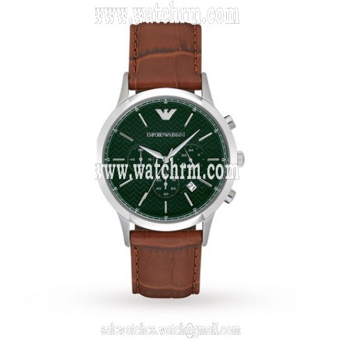 Armani Dress Green Dial Men's Chronograph Watch AR2493
