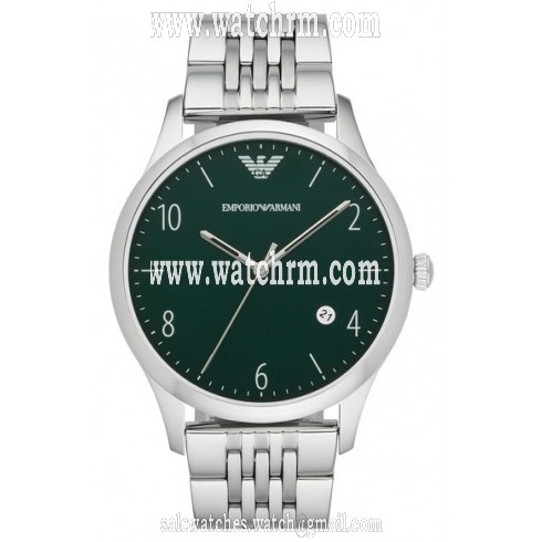 Armani Dress Green Dial Men's Stainless Steel Watch AR1943