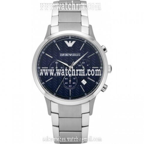 Armani Dress Navy Blue Dial Men's Chronograph Watch AR2486