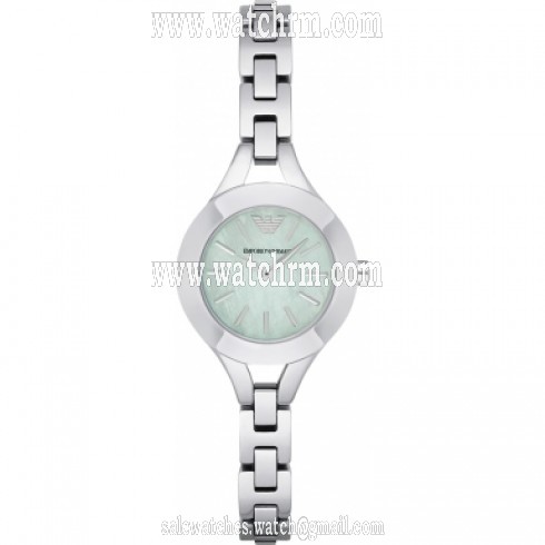 Armani Dress Sea Blue Mother Of Pearll Dial Ladies Watch AR7416