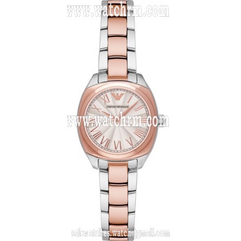 Armani Dress White Guilloche Dial Ladies Watch AR1952