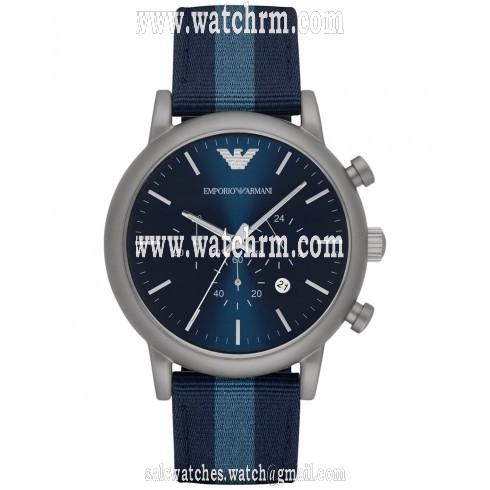 Armani Luigi Navy Blue Dial Men's Chronograph Watch AR1949
