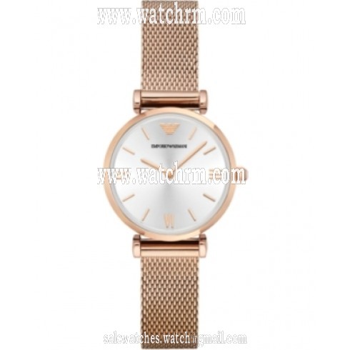 Armani Retro Silver Dial Ladies Watch AR1956