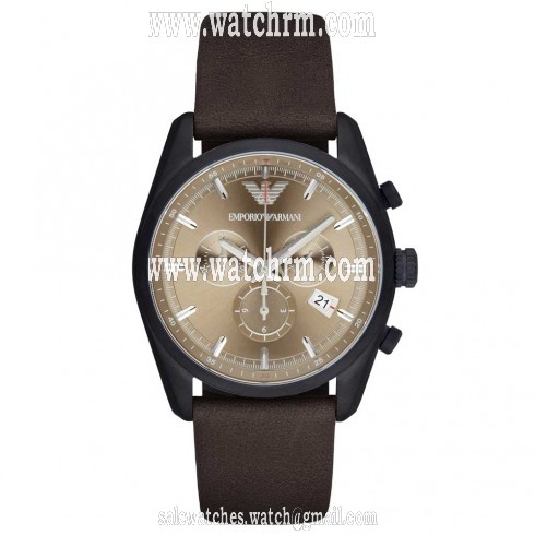 Armani Sportivo Beige Sunray Dial Men's Chronograph Watch AR6078