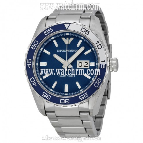 Armani Sportivo Navy Dial Stainless Steel Bracelet Men's Watch AR6048