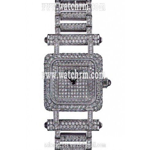 Audemars and Piguet Deva Diamond Pave Dial 18kt White Gold Ladies Watch 67424BCZZ1204BC01
