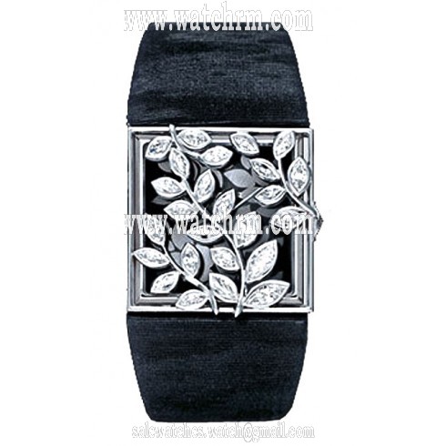Audemars Piguet Danae Black Dial Diamond Black Satin Ladies Watch 67494BCZZA069MR01