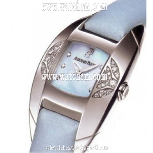 Audemars Piguet Dream Mother of Pearl Diamond Dial Blue Satin Ladies Watch 67438BCZZA021SU01