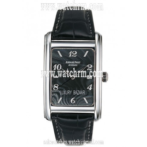 Audemars Piguet Edward Piguet Automatic Black Dial 18 kt White Gold Men's Watch 15121BC.OO.0002CR.02