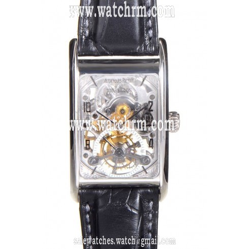 Audemars Piguet Edward Piguet Manual Wind Skeleton Dial Platinum Men's Watch 25843PT.O.0002.01