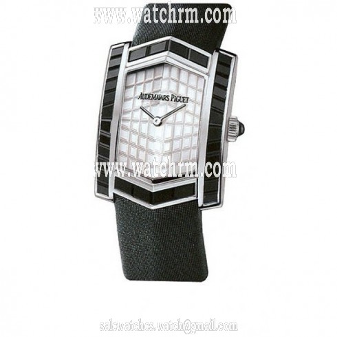 Audemars Piguet Facettes Black Sapphire 18 kt White Gold Ladies Watch 67492BC.XX.A004SU.01