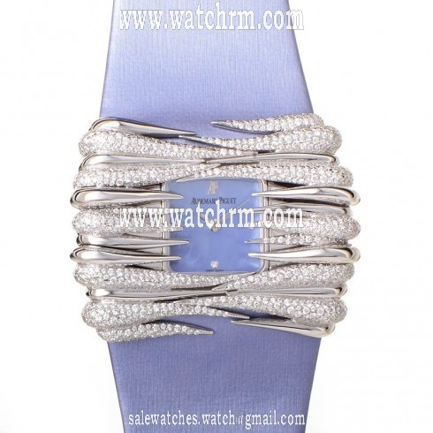Audemars Piguet Givrine Manual Wind Diamond 18 kt White GoldLadies Watch 77225bc.zz.a072su.01