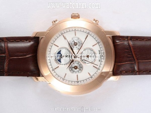 Audemars Piguet Jules Audemars 25866OR.OO.D002CR.01 Brown Crocodile Leather Strap 42mm Watch