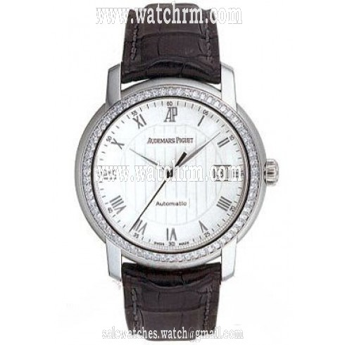 Audemars Piguet Jules Audemars Automatic Diamond Bezel White Gold Men's Watch 15140BC.ZZ.A002CR.01