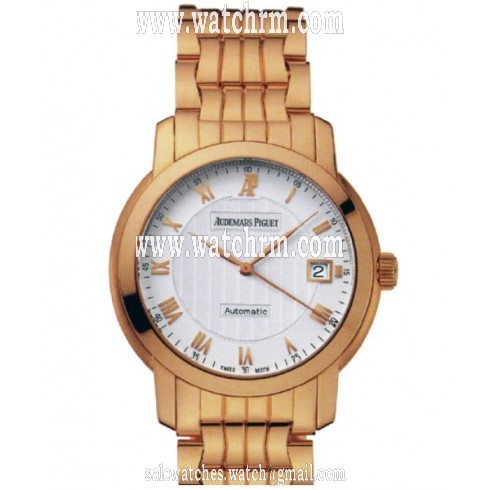 Audemars Piguet Jules Audemars Automatic Silver Dial 18 kt Rose Gold Men's Watch 15135OR.OO.1206OR.01