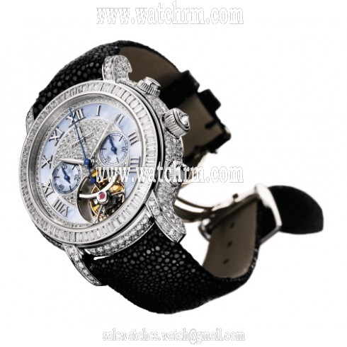 Audemars Piguet Jules Audemars Manual Wind Chronograph Diamond Pave Ladies Watch 26083BC.ZZ.D001GA.01