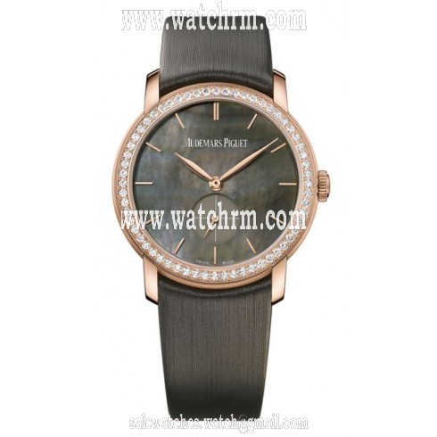 Audemars Piguet Jules Audemars Manual Wind Diamond Black Mother of Pearl Ladies Watch 77240OR.ZZ.A009SU.01