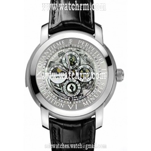 Audemars Piguet Jules Audemars Perpetual Calendar Minute Repeater Platinum Men's Watch 26063PT.OO.D002CR.01