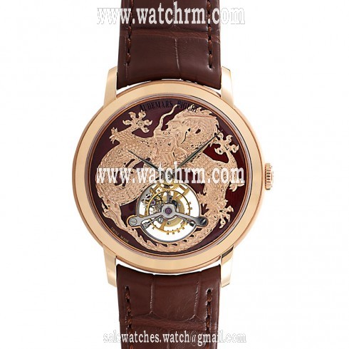 Audemars Piguet Jules Audemars Red Dragon Dial 18K Rose Gold Men's Watch 26569OR.OO.D088CR.02