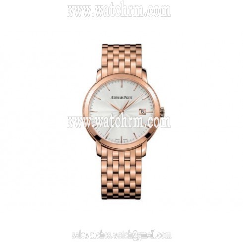 Audemars Piguet Jules Audemars Silver Dial 18kt Pink Gold Men's Watch 15172OROO1270OR01