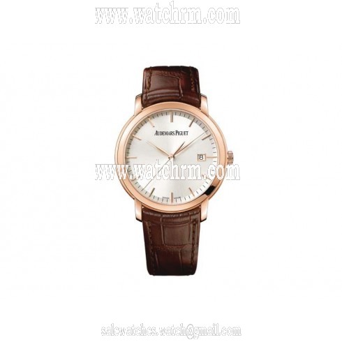 Audemars Piguet Jules Audemars Silver Dial 18kt Rose Gold Men's Watch 15170OR.OO.A809CR.01