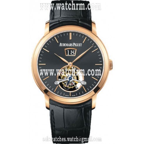 Audemars Piguet Jules Audemars Tourbillion Black Dial Men's Watch 26559OROOD002CR01