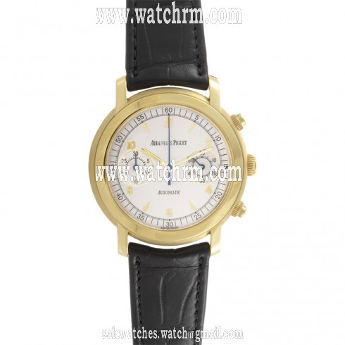 Audemars Piguet Jules Audemars White Dial 18kt Yellow Gold Men's Watch 25859BAOOD001CR02