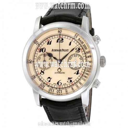 Audemars Piguet Jules Self Winding Chronograph 18K White Gold Men's Watch 26100BC.OO.D002CR.01
