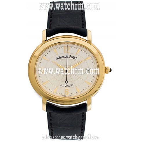 Audemars Piguet Millenary 18kt Yellow Gold Black Men's Watch 14908BA.OO.D001CR.01
