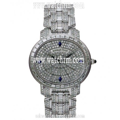 Audemars Piguet Millenary Automatic Diamond 18 kt White Gold Men's Watch 15109BC.ZZ.8041BC.01