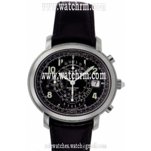 Audemars Piguet Millenary Chronograph Automatic Black Dial Stainless Steel Men's Watch 25822ST.O.0001CR.02