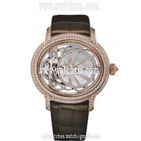 Audemars Piguet Millenary Tourbillion White Mother Of Pearl Dial Ladies Diamond Watch 26354OR.ZZ.D812CR.01