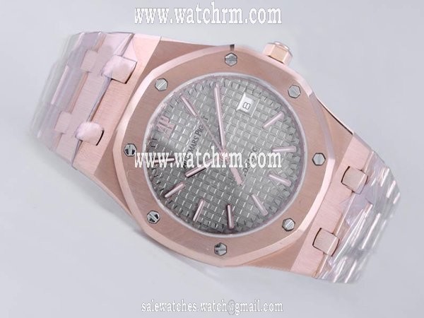 Audemars Piguet Royal Oak 15202OR.OO.0944OR.01 Round Grey Dial Automatic Watch