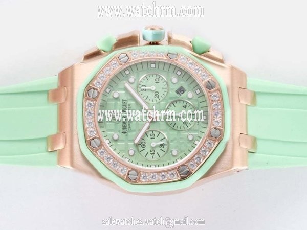 Audemars Piguet Royal Oak 25966BC.ZZ.1185BC.01 Automatic Green Dial Round Watch