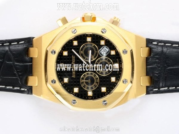 Audemars Piguet Royal Oak 26022OR.00.D088CR.01 Black Dial Round Automatic Watch
