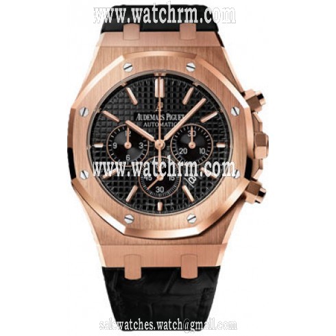 Audemars Piguet Royal Oak Black Dial Chronograph Automatic Men's Watch 26320OROOD002CR01