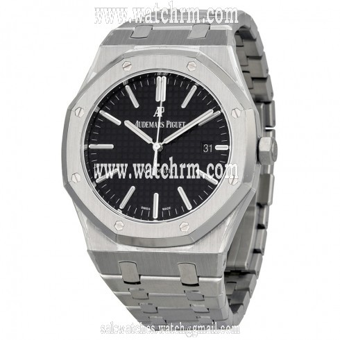 Audemars Piguet Royal Oak Black Dial Stainless Steel Bracelet Men's Watch 15400STOO1220ST01