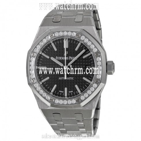Audemars Piguet Royal Oak Black Dial Stainless Steel Unisex Watch 15451ST.ZZ.1256ST.01