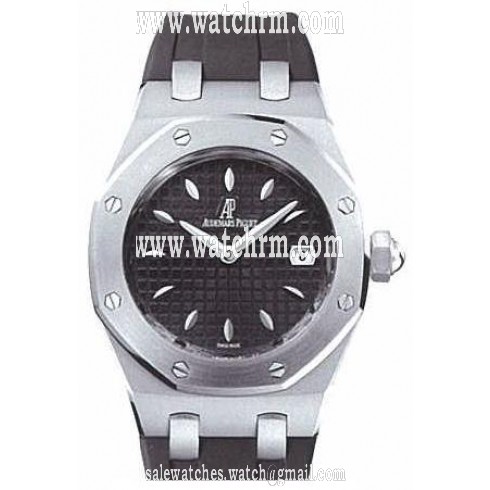 Audemars Piguet Royal Oak Black Rubber Strap Ladies Watch 67620ST-OO-D002CA-01