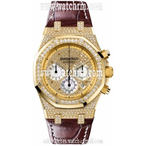 Audemars Piguet Royal Oak Chrono Diamond Men's Watch 26068BA.ZZ.D088CR.01