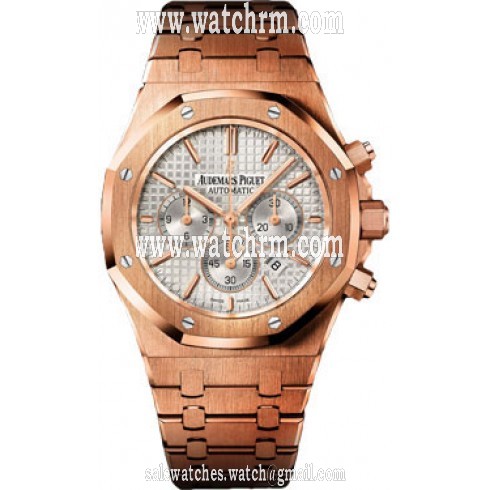 Audemars Piguet Royal Oak Chronograph Automatic 18 kt Rose Gold Men's Watch 26320OR.OO.1220OR.02