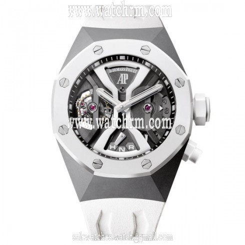Audemars Piguet Royal Oak Concept GMT Tourbillion Skeleton Dial Hand Wind Men's Watch 26580IO.OO.D010CA.01