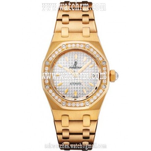 Audemars Piguet Royal Oak Diamond Automatic 18 kt Yellow Gold Ladies Watch 77321BA.ZZ.1230BA.01