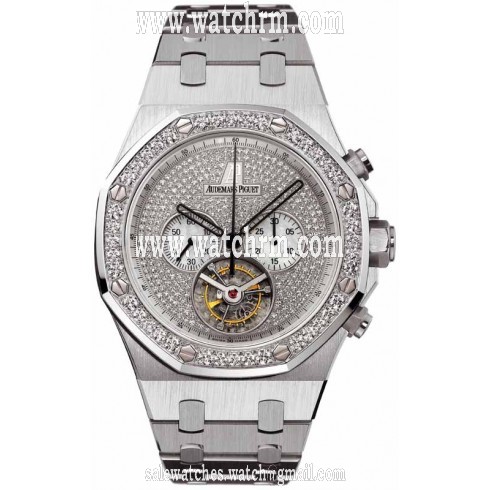 Audemars Piguet Royal Oak Diamond Chronograph 18 kt White Gold Men's Watch 26039BC.ZZ.1205BC.01