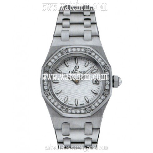 Audemars Piguet Royal Oak Diamond Silver Dial Stainless Steel Ladies Watch 67601ST.ZZ.1210ST.01