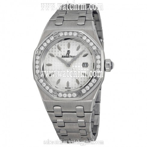 Audemars Piguet Royal Oak Diamond Stainless Steel Ladies Watch 67621ST.ZZ.1230ST.01