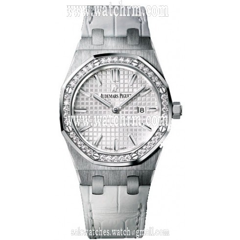 Audemars Piguet Royal Oak Diamond Stainless Steel Ladies Watch 67651ST.ZZ.D010CR.01