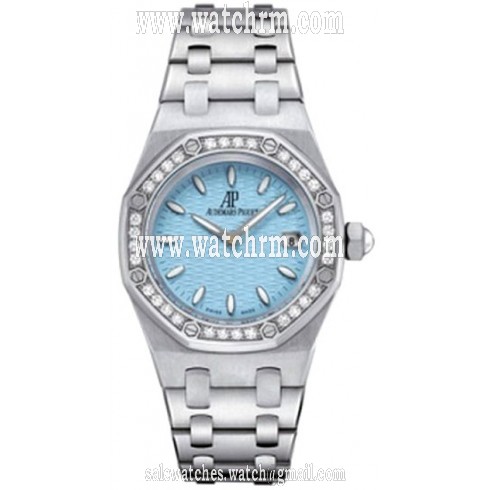 Audemars Piguet Royal Oak Lady Diamond Blue Dial Stainless Steel Ladies Watch 67601ST.ZZ.1210ST02