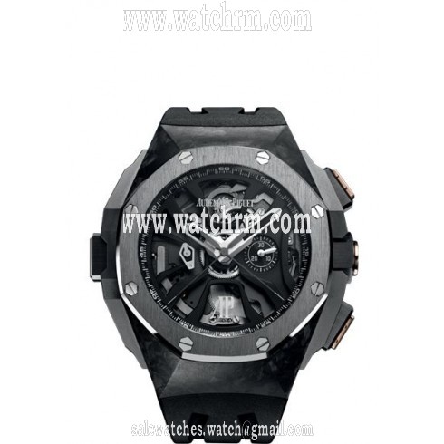 Audemars Piguet Royal Oak Laptimer Michael Schumacher Black Skeleton Automatic Men's Watch 26221FT.OO.D002CA.01